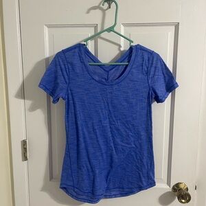 Lululemon Athletica Blue Fitted Short Sleeve Tee